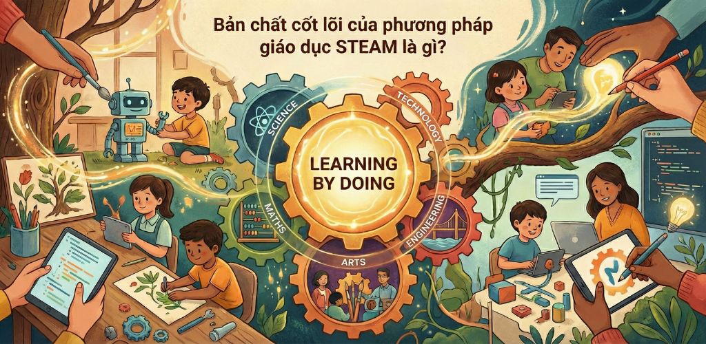 Lợi Ích Giáo Dục STEAM: Phát Triển Toàn Diện Cho Trẻ Trong Kỷ Nguyên Số 1 Bản chất phương pháp giáo dục steam