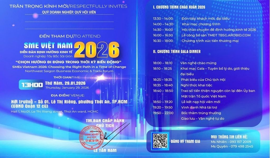 SME Việt Nam 2026: Diễn đàn Kinh tế & Giao thương Doanh nghiệp Tây Bắc Sài Gòn 1 Tổng quan về sự kiện SME Việt Nam 2026