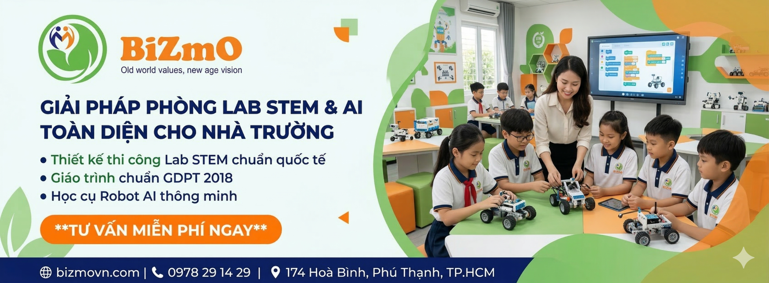 Thiết Kế Phòng STEAM Lab Tại Hồ Chí Minh | BiZmO - Tổng Thầu EPC Trọn Gói 2026 1 Thiết Kế Phòng STEAM Lab Tại Hồ Chí Minh | BiZmO - Tổng Thầu EPC Trọn Gói 2026
