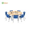Bộ bàn ghế học nhóm lục giác 6 chỗ ngồi BiZmO cho phòng STEM