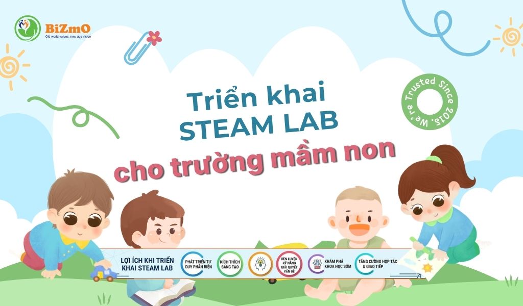 Phòng STEAM Lab Mầm Non | Thiết Kế & Giải Pháp Toàn Diện Từ BIZMO 1 Triển Khai phòng STEAM Lab Mầm Non